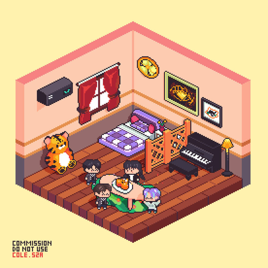 Birthday Pixel Room